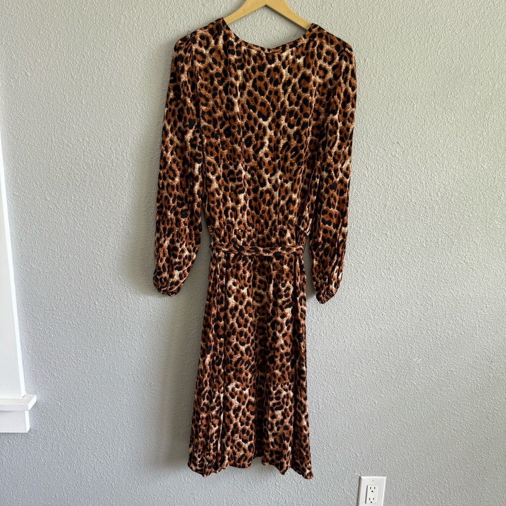 Talbots Button Front Animal Print Size 16 Euc - image 5